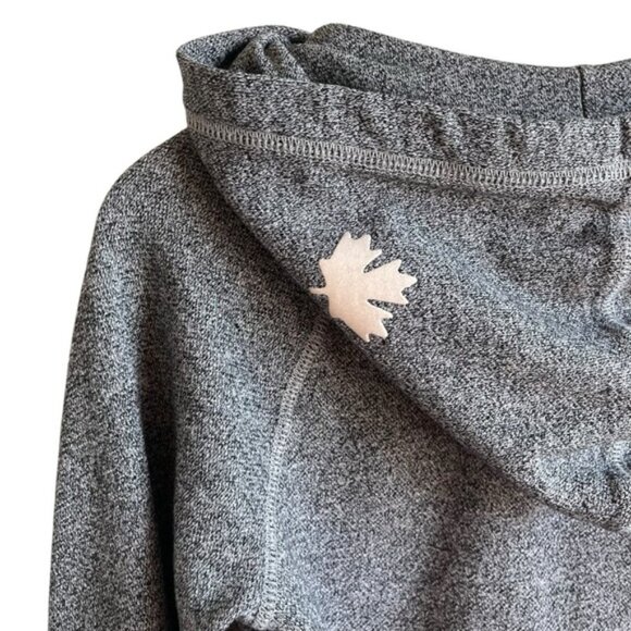 Roots Zip Up Hoodie XS Gray Salt Pepper Canada - Picture 7 of 13